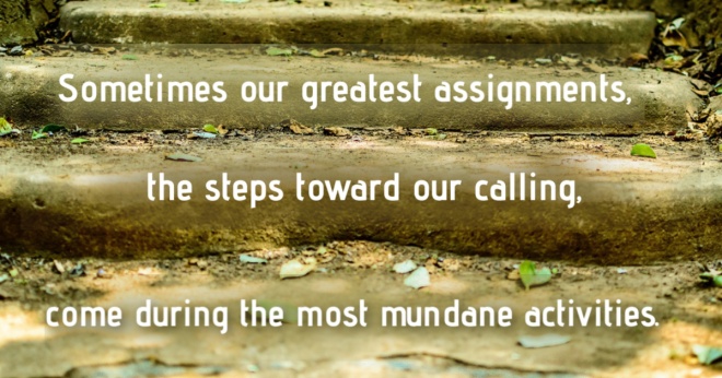 Image of stairs with text pulled from the post