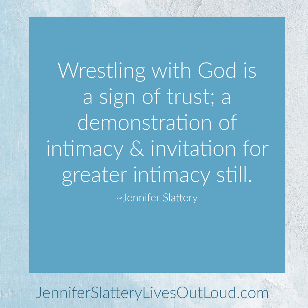 Intimacy through wrestling quote on graphic